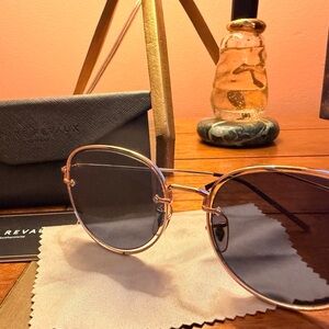 Prive Revaux Gold and Black Sunglasses